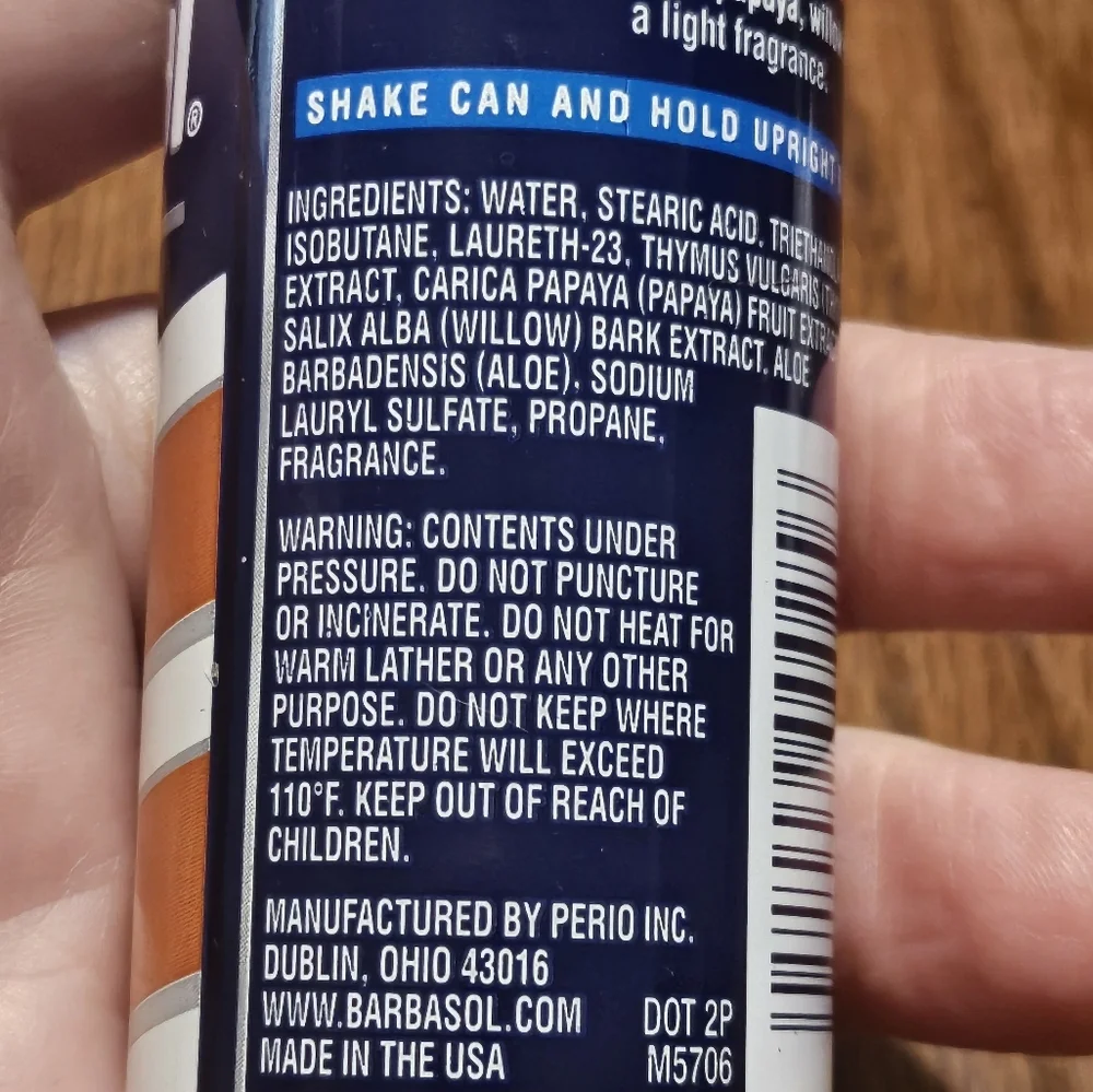Barbasol Thick & Rich Shaving Cream Sensitive Skin 2 0z Teavel Size 6pk